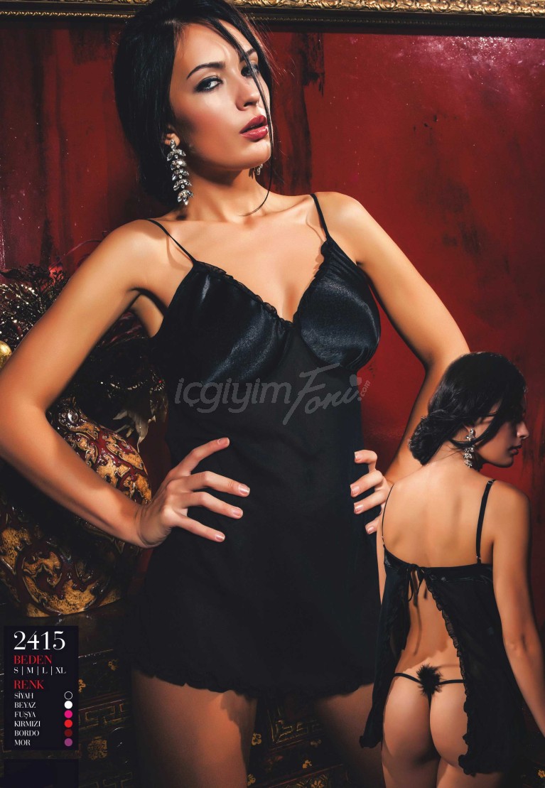 Elawin Lingerie Şifon Gecelik 2415