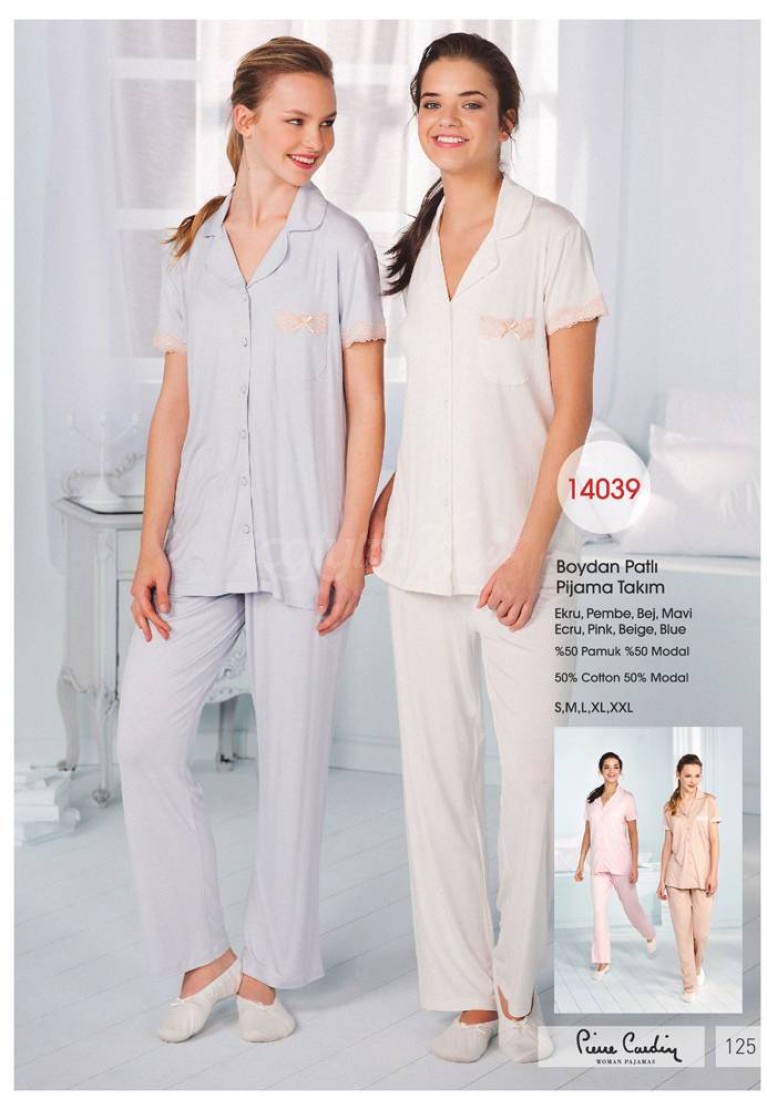 Pierre Cardin Bayan Boydan Patlı Pijama Takım 14039