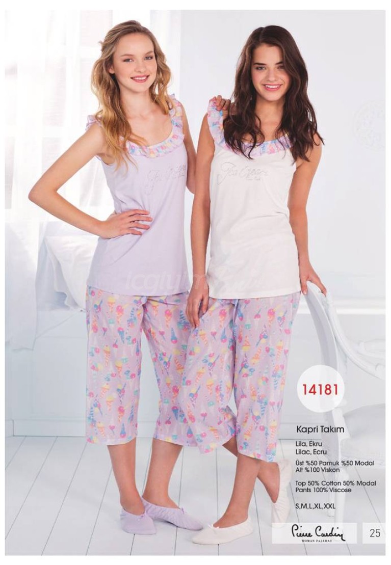 Pierre Cardin Bayan Yazlık Kapri Takım 14181