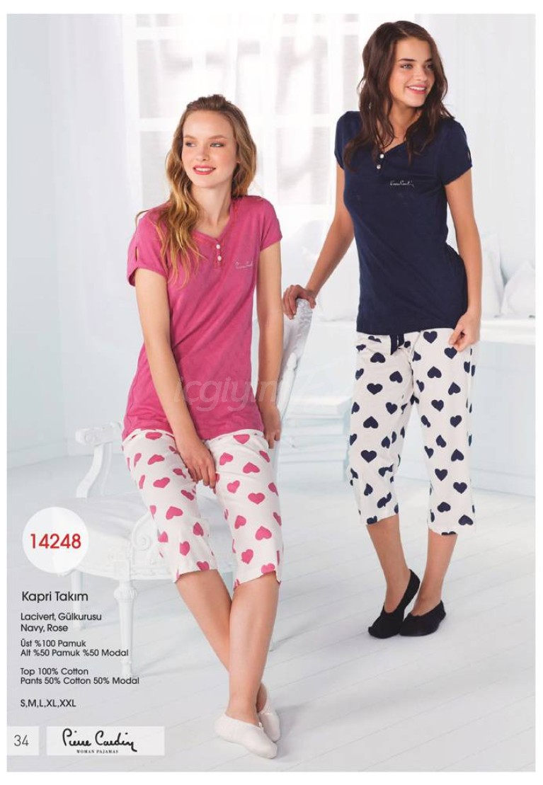 Pierre Cardin Bayan Yazlık Kapri Takım 14248