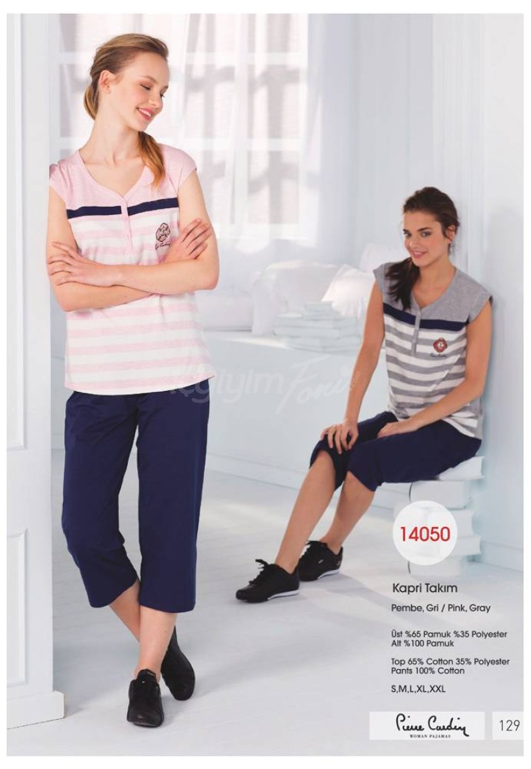 Pierre Cardin Bayan Yazlık Kapri Takım 14050