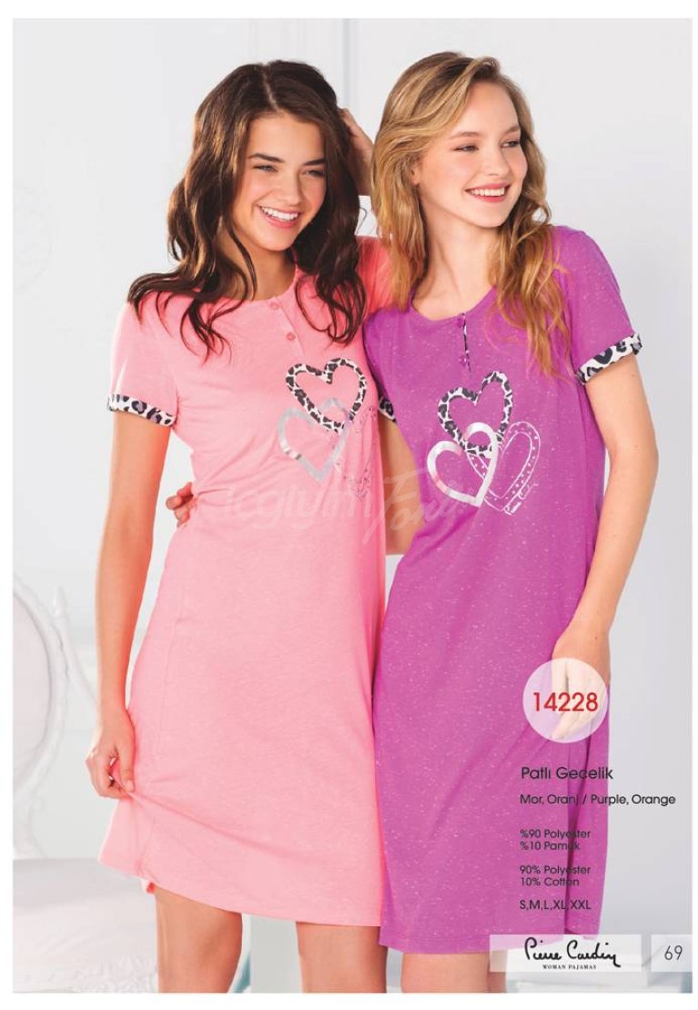 Pierre Cardin Bayan Patlı Gecelik 14228