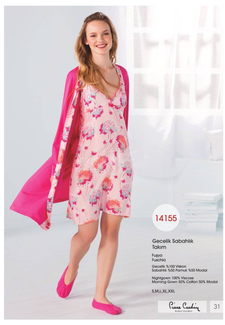 Pierre Cardin Bayan Gecelik Sabahlık Takım 14155