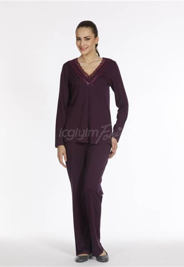 Dagi Bayan Modal Uzun Kollu Pijama Takım 166