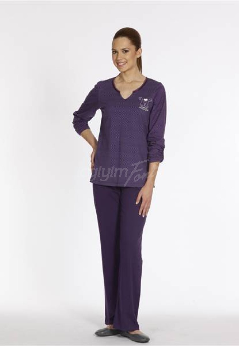 Dagi Bayan Uzun Kollu Pijama Takım 284