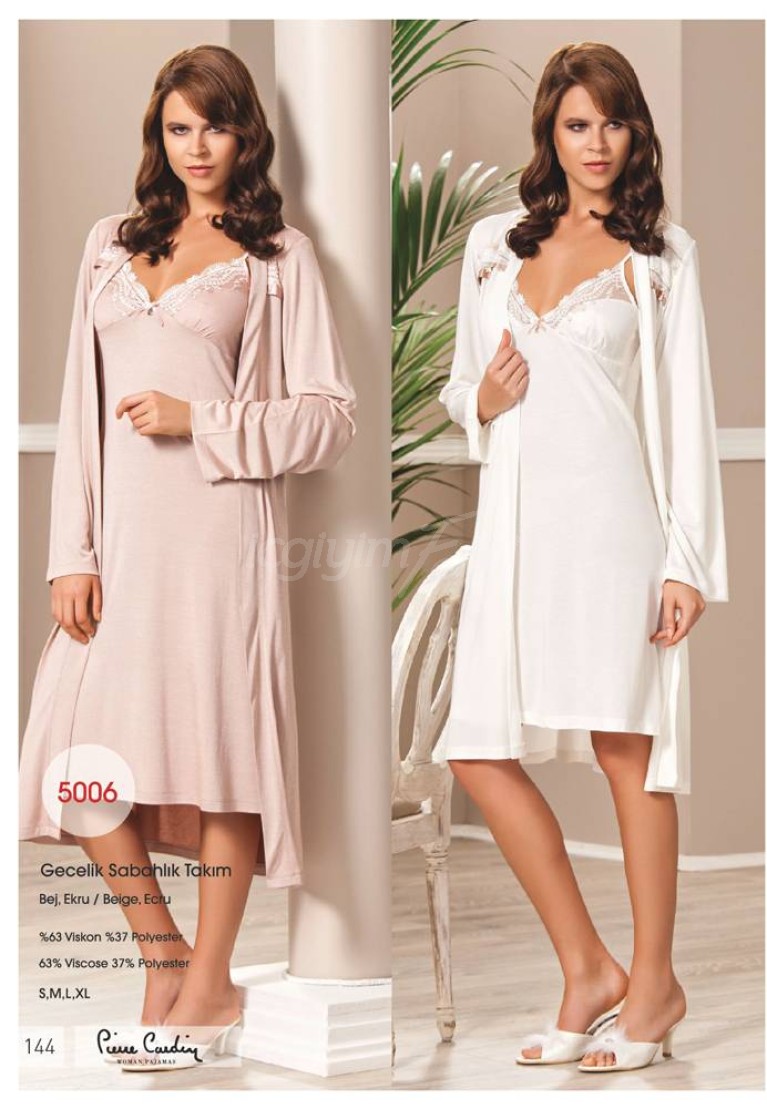 Pierre Cardin Bayan Gecelik Sabahlık Takım 5006