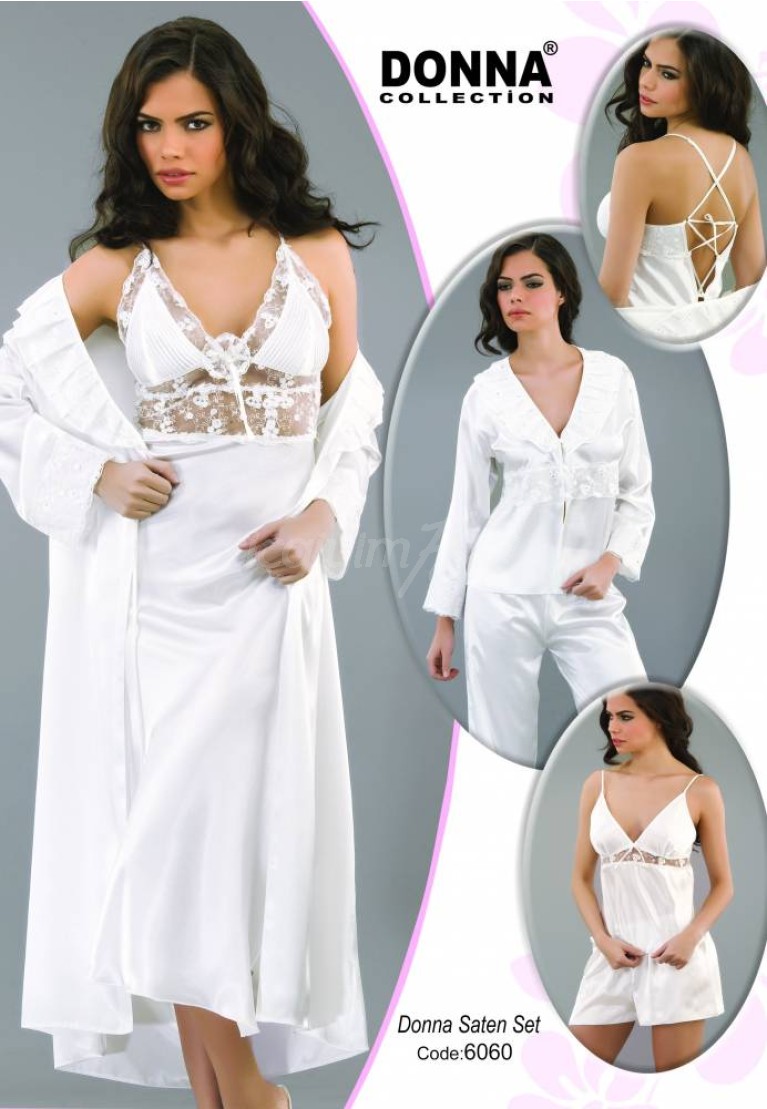 Donna Bayan 6'lı Saten Set 6060S