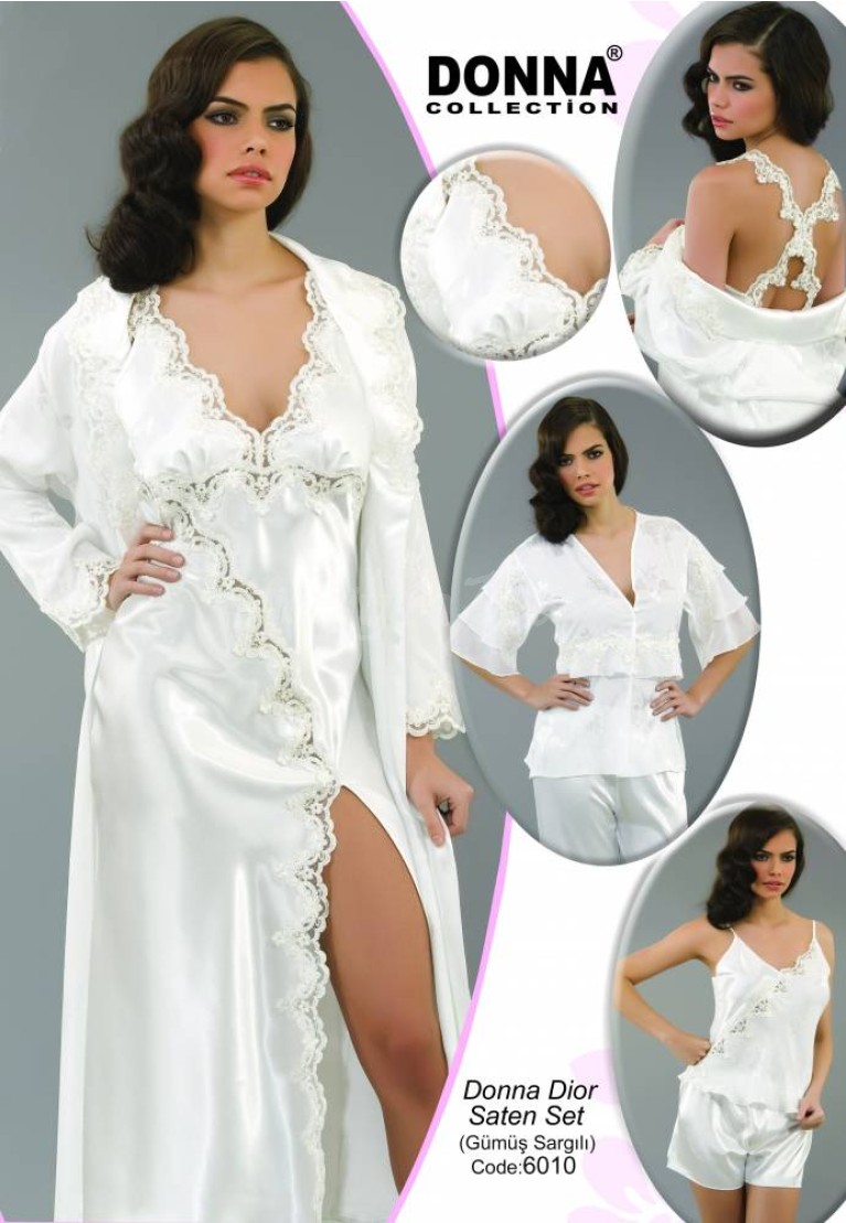 Donna Bayan 6'lı Saten Set 6010S