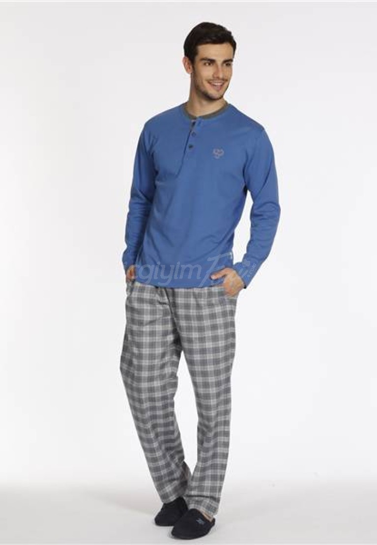 Dagi Erkek Flanel İnterlok Pijama Takım 676