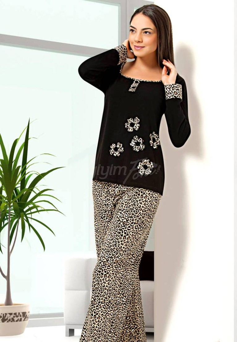 Gümüş Bayan Kışlık Pijama Takım 9223