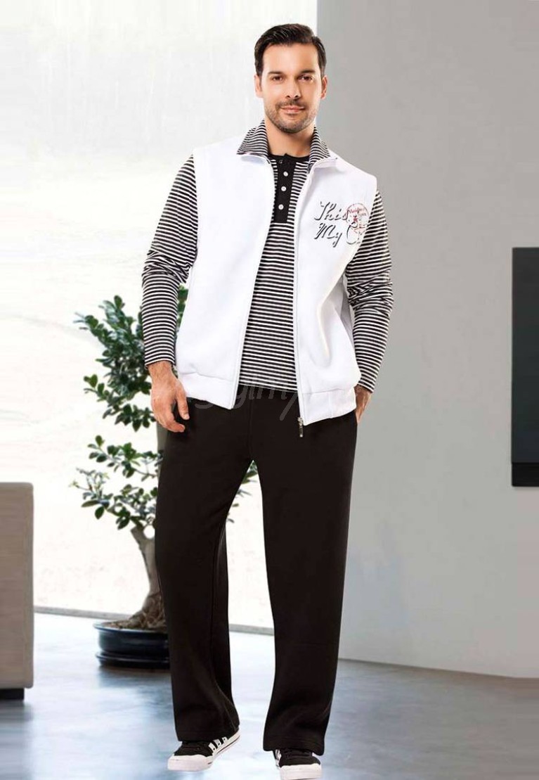 Gümüş Erkek Pijama Takımı 9402