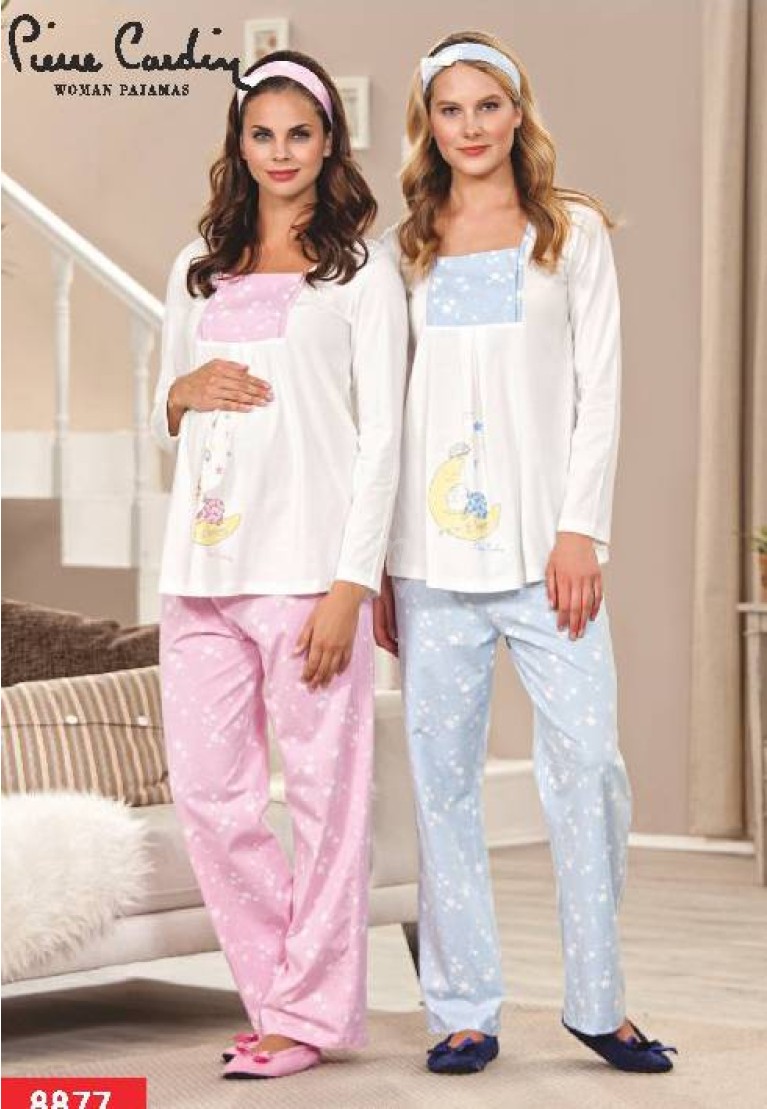 Pierre Cardin Hamile Yıldızlı Pijama Takım 8877