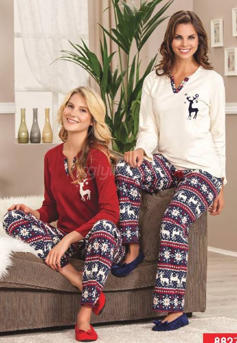 Pierre Cardin Sahte Patlı Pijama Takım 8827