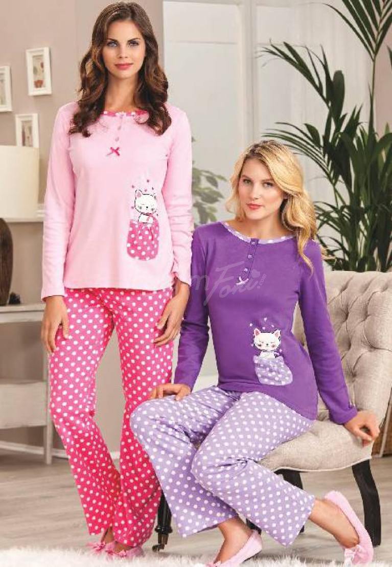 Pierre Cardin Patlı Pijama Takım Kayık Yaka 8806