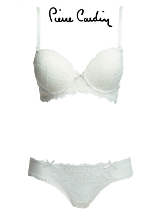 Pierre Cardin 4561 Push Up Dantelli Regular Sütyen Takımı Ekru