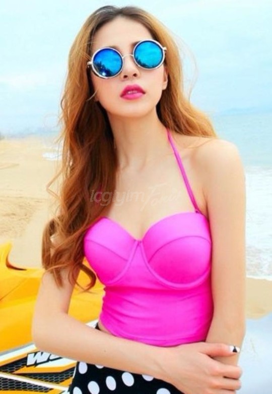 Angelsin Pembe Şık Bikini Üst MS40644