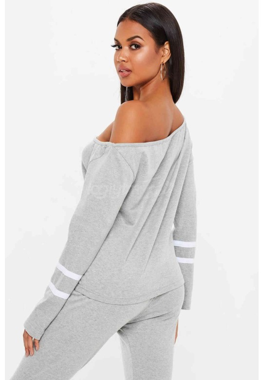 Merry See Şık Pijama Takım Gri MS4037-Gri