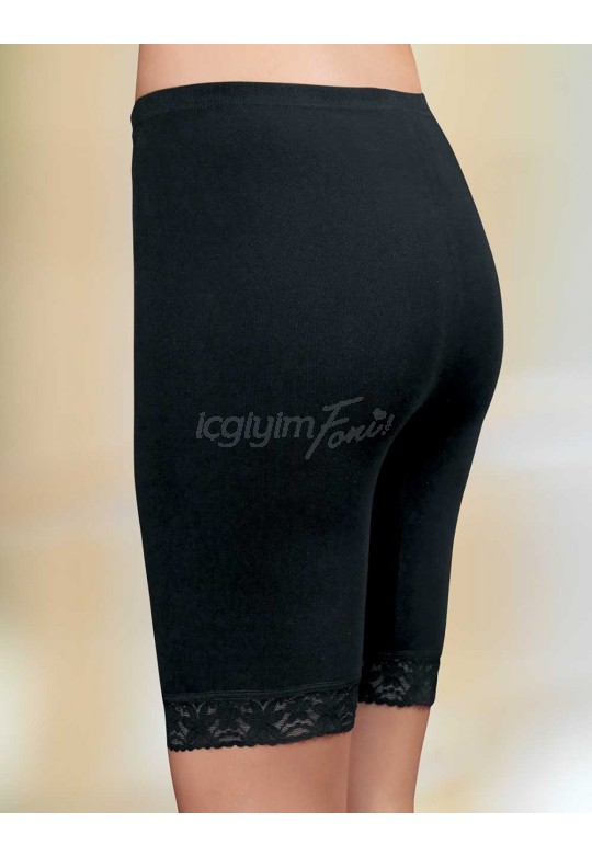 Şahinler Dantelli Ribana Tayt Siyah MB005-SH
