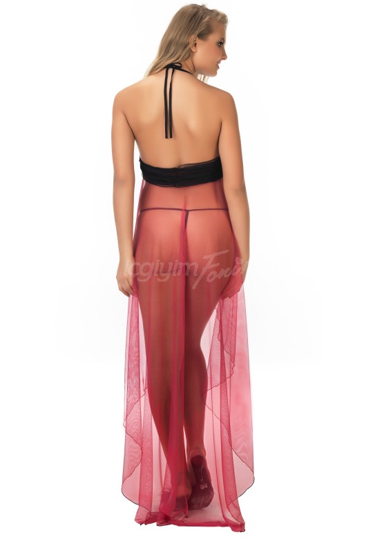 For Dreams Transparan Gecelik Takım  8520