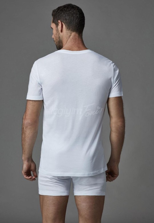 Dagi Konpakt Likralı O Yaka T-Shirt  5120 Fırsat Ürünü (Siyah-XL)