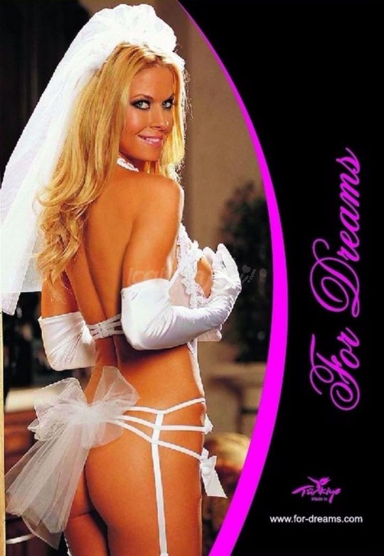 For Dreams Kurdelalı Seksi Gelin Geceliği  8089
