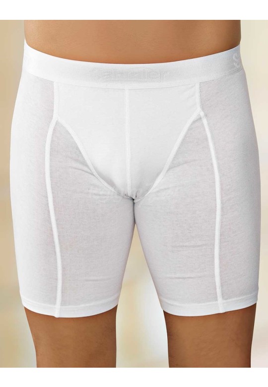 Şahinler Likralı Uzun Boxer Beyaz ME114-BY