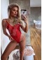 Merry See Sexy Body Fantazi İç giyim Kırmızı MS2517-Kırmızı