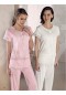 Artış Yarım Kol Sade Pijama Takım  -1321