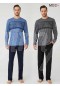 Mod Collection Bisiklet Yaka Erkek Pijama Takım  3337