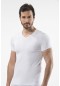 Cacharel V Yaka T-Shirt  1402/BEYAZ