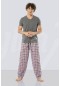 Cacharel Kısa Kollu Poplin Pijama Takım  2184/BORDO