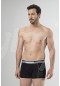 Cacharel 2 Li Baskılı Boxer  1323/SİYAHGRİ
