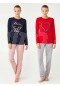 Mod Collection Kalpli Pijama Takım  3357
