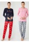 Mod Collection Pamuklu Kadın Pijama Takım  3382