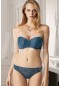 Pierre Cardin Balenli Straplez Destekli Sütyen Takım 4571_L.YEŞİL