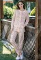 Yeni İnci Desenli Gömlek Pijama Takım BPJ1352