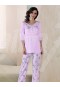 Artış Yarım Kol Pijama Takım  -1318