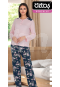 Öztaş Bayan Uzun Kollu Pijama Takım 22056-A