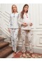 Bone Club İnterlok Nakışlı Hamile Ve Lohusa Pijama Takımı 4620