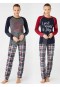 Mod Collection Ekose Pamuklu Kadın Pijama Takım  3380
