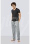 Cacharel Kısa Kollu Poplin Pijama Takım  2185/YEŞİL
