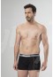 Cacharel 2 Li Baskılı Boxer  1323/SİYAHGRİ
