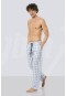 Cacharel Erkek Kareli Tek Alt Pijama  2179/MAVİ