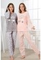 Estiva Kadın Welsoft Kalpli Pijama Takımı  19348