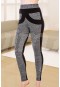 Lady Gri Kırçıllı Likralı Tayt 8164