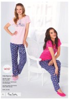 Pierre Cardin Bayan Yazlık Patlı Pijama Takım 14157
