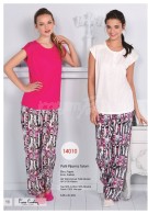 Pierre Cardin Bayan Yazlık Patlı Pijama Takımı 14010