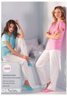 Pierre Cardin Bayan Yazlık Patlı Pijama Takımı 14232