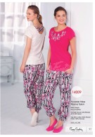 Pierre Cardin Bayan Yazlık Yuvarlak Yaka Pijama Takım 14009