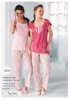 Pierre Cardin Bayan Yazlık Patlı Pijama Takımı 14076